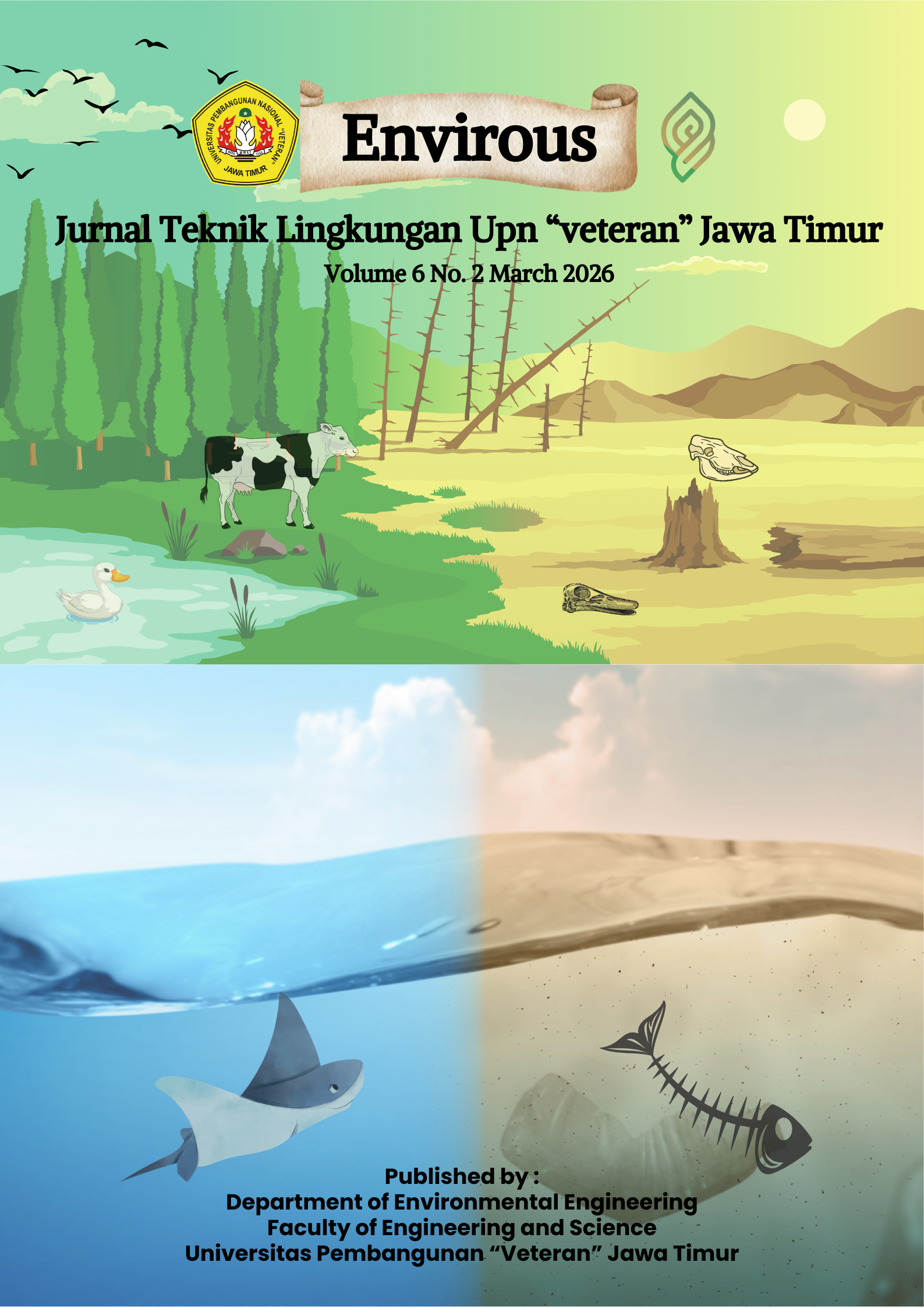 					View Vol. 6 No. 2 (2026): Jurnal Envirous
				